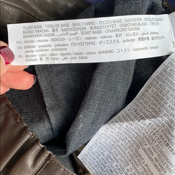 Zara Faux Leather Mini Skirt - Picture 6 of 7